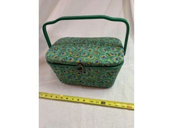 Adorable Peacock Sewing Basket