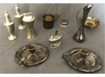 Candle Stick Holders, Salt/pepper Shakers And More