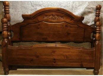 Beautiful Carved Wood Queen Bed Frame