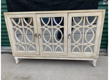 Beautiful Credenza With Mirrored Doors.