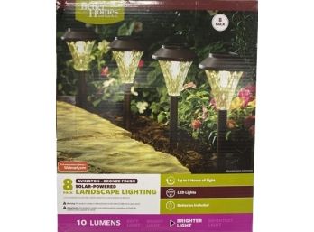 8 Pack Of Solar Powered Landscape Lighting From Better Homes And Gardens (New/Unused)