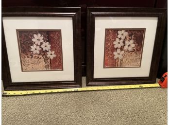 Decorative Floral Prints Set
