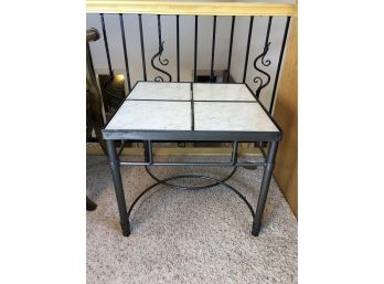 Tile Top/ Metal Frame Side Table