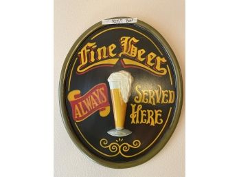 Fine Beer 3D Wooden Sign