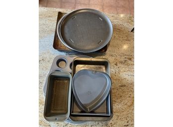 Set Of Cephalon Muffin Pans, Bread Pans, Heart-shaped Baking Sheets, Round Pizza Pans