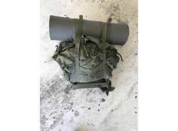 Military Backpack External Frame With Bed Pad