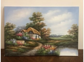 Cottage Painting, 35x23-a