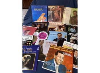 Lot Of 1960's Records: Mario Lanza, Al Martino, The McGuire Sisters, Johnny Mathis, Johnny Paycheck And More