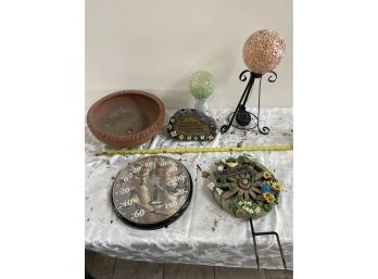 Lot Of Assorted Garden Decor