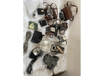 Lot Of Miscellaneous Retro Camera Equipment