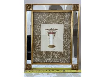 Gamboa Signed Painting If Porcelain Sink In A Gorgeous Mirrored Frame