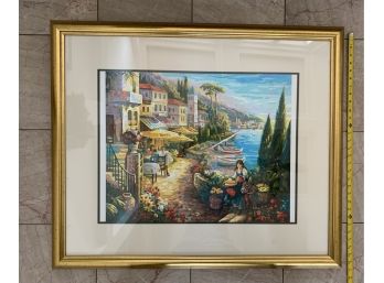 Untitled Artwork, Not Signed, Beautiful Coastal Scene