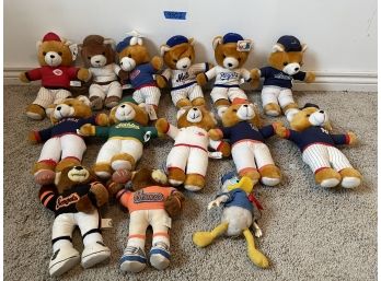 Lot Of Stuffed Teddy Bears, 10 MLB Teams, Two NFL Teams, Daffy Duck