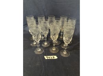 Beautiful Champagne Glasses In A Set Of 12. (R)