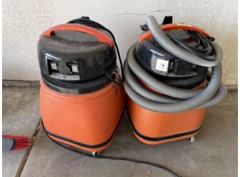 Lot Of Two Shop Vacuums, Untested