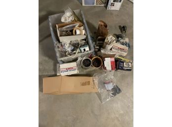 Massive Lot Of Miscellaneous Tools, Screws, Wheels, Zip-ties And More!