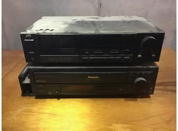 JVC Cassette Tape Player, Along With A Multi Laser Disc Player