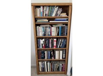 Light Wooden Book Case, Books Included!