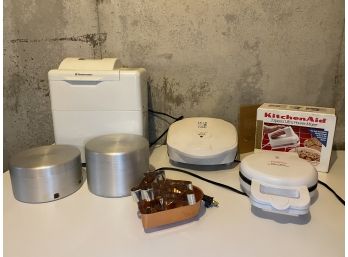 Vintage Kitchen Appliances, Toastmaster, George Foreman Grill, Waffle Maker
