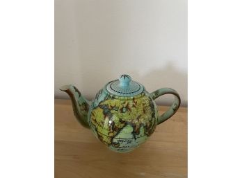 Unique Globe Designed Teapot From Cardew Design. Made In England.