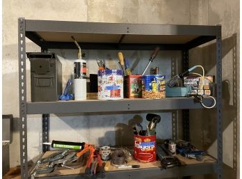 Lot Of Variety Tools. WIRE SHELF NOT INCLUDED.