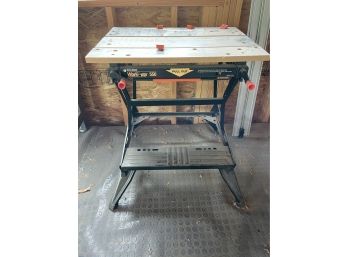 Black And Decker Workmate 550. Portable Project Center And Vise. Approx. 30x22x31 Inch.