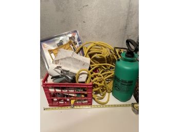Miscellaneous Garden Supplies, Chemical Pump, Rope, Hose Spouts