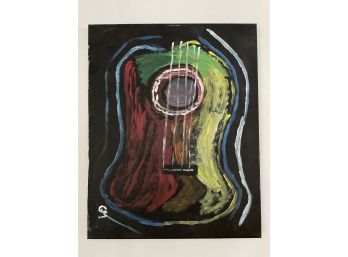 Awesome Painted Original Of Guitar