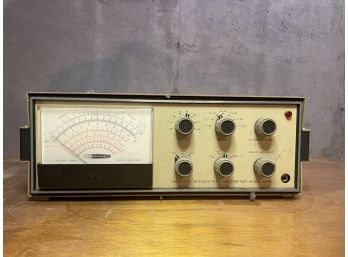 Heathkit Solid-state Voltmeter, Vintage With Plug In Cord, 6 Dials, And Dial