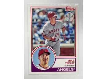 Mike Trout 35th Anniversary Card. 2018. Topps.