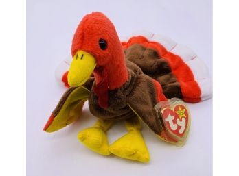 1996 Rare ORIGINAL Beanie Baby, Gobbles, Style 4034, Excellent Condition. Never Played With! PVC Pellets!