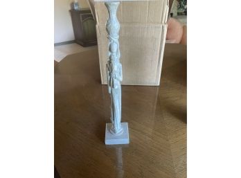 Unique Figurine Of A Woman Holding A Child While Balancing A Vase On Her Head. Approx. 12 In. Tall