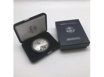 SILVER COIN-2005 American Eagle One Ounce Silver Proof Coin.