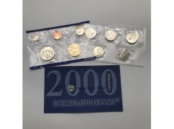 COINS-Year 2000 United States Mint Uncirculated Coin Set.