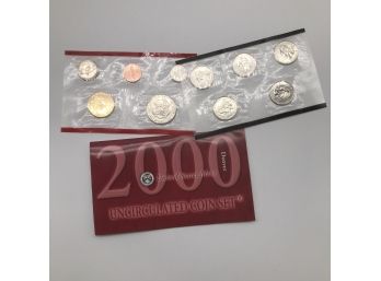 COINS-Year 2000 (Denver) United States Mint Uncirculated Coin Set.