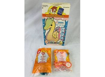 McDonalds Teenie Original Beanie Babies Promo In Original Happy Meals Bag - Lips, Iggy