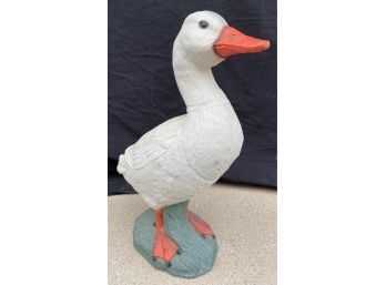 Adorable Duck Garden Statue, Approximately 17 Inches Tall. Heavy!