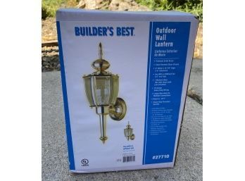 Brass Outdoor Wall Lantern In Original Packaging