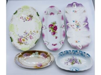 Oval-Shaped China, Various Designs And Brands