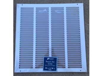 Return Air Grille In Factory Packaging. 16x16 Inches.
