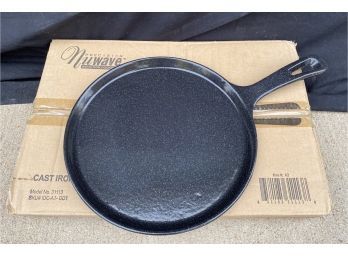 NUWAVE Cast Iron Griddle With Original Box. Never Been Used!