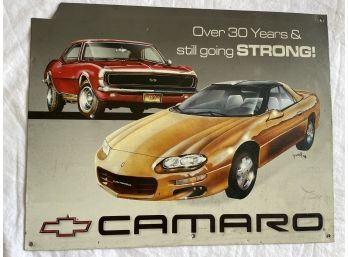 1998 Camaro Metal Sign By Desperate Enterprises Inc.