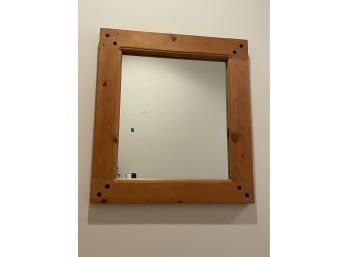 Lovely Wood Wall Mirror 24 X 26