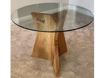 Luxury Solid Wood Table With Detachable Glass