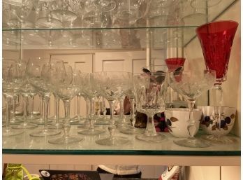 Various Crystal Wine Glasses
