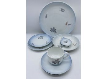 Gorgeous China Set By Kjobenhavn Denmark With Leaf Design