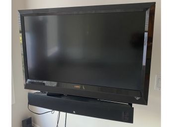 Vizio 37 Inch Flat Screen TV And Boston Speaker With Wall Mount