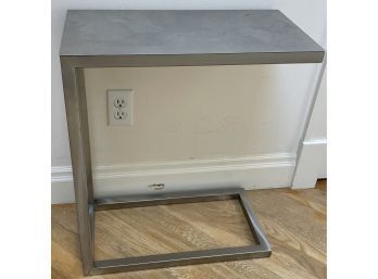 Metal Tv Tray/ Side Table. Can Rest Over A The Side Of The Couch!
