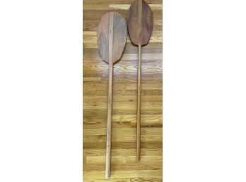 Pair Of 5 Foot Wooden Oars