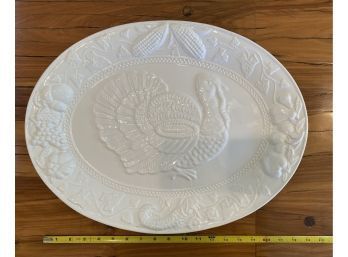 Lovely Turkey Serving Platter Made In Portugal